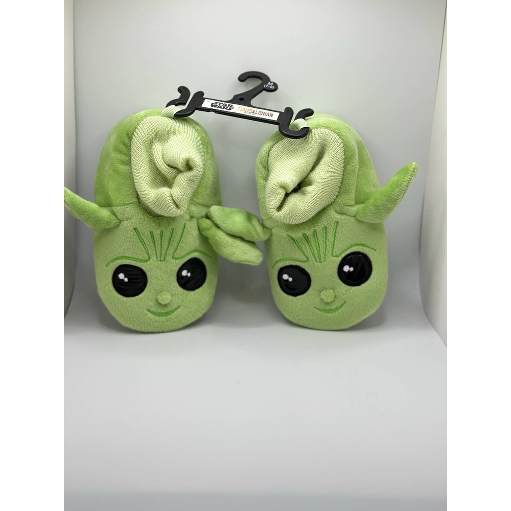 Disney Star Wars Grogu Baby Yoda Slippers Toddler Size 7-8 The Mandalorian - Picture 2 of 5